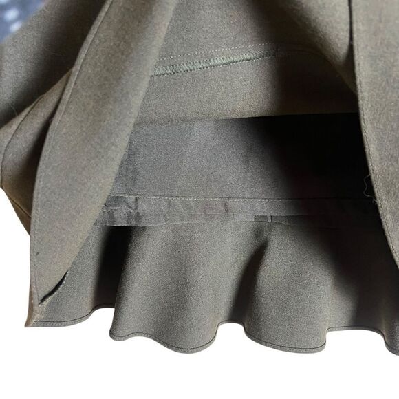 Louben II dark green peplum skirt. Size 10 - Picture 5 of 6